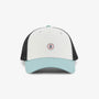 Casquette trucker tricolore blanche