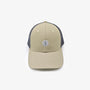 Casquette trucker beige travertin et gris