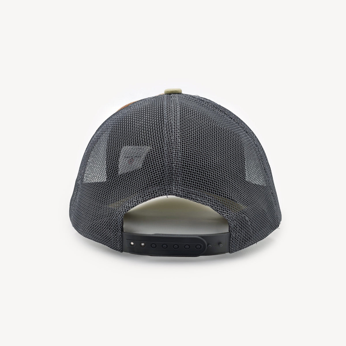 Casquette trucker beige travertin et gris