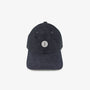 Casquette badge logo en velours côtelé noir