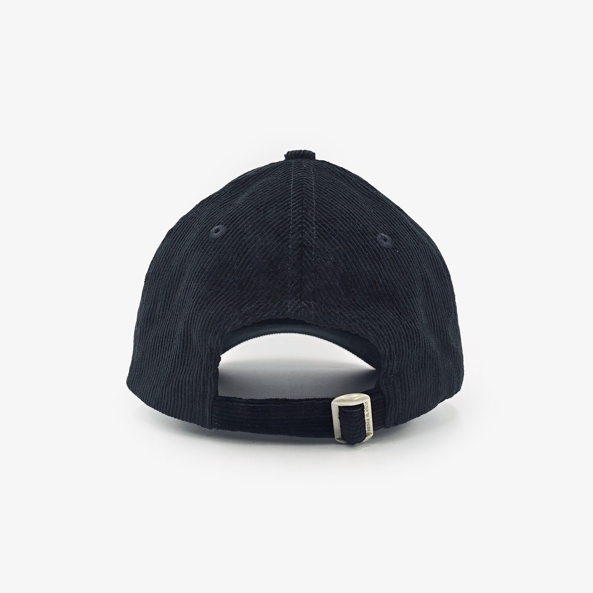 Casquette badge logo en velours côtelé noir