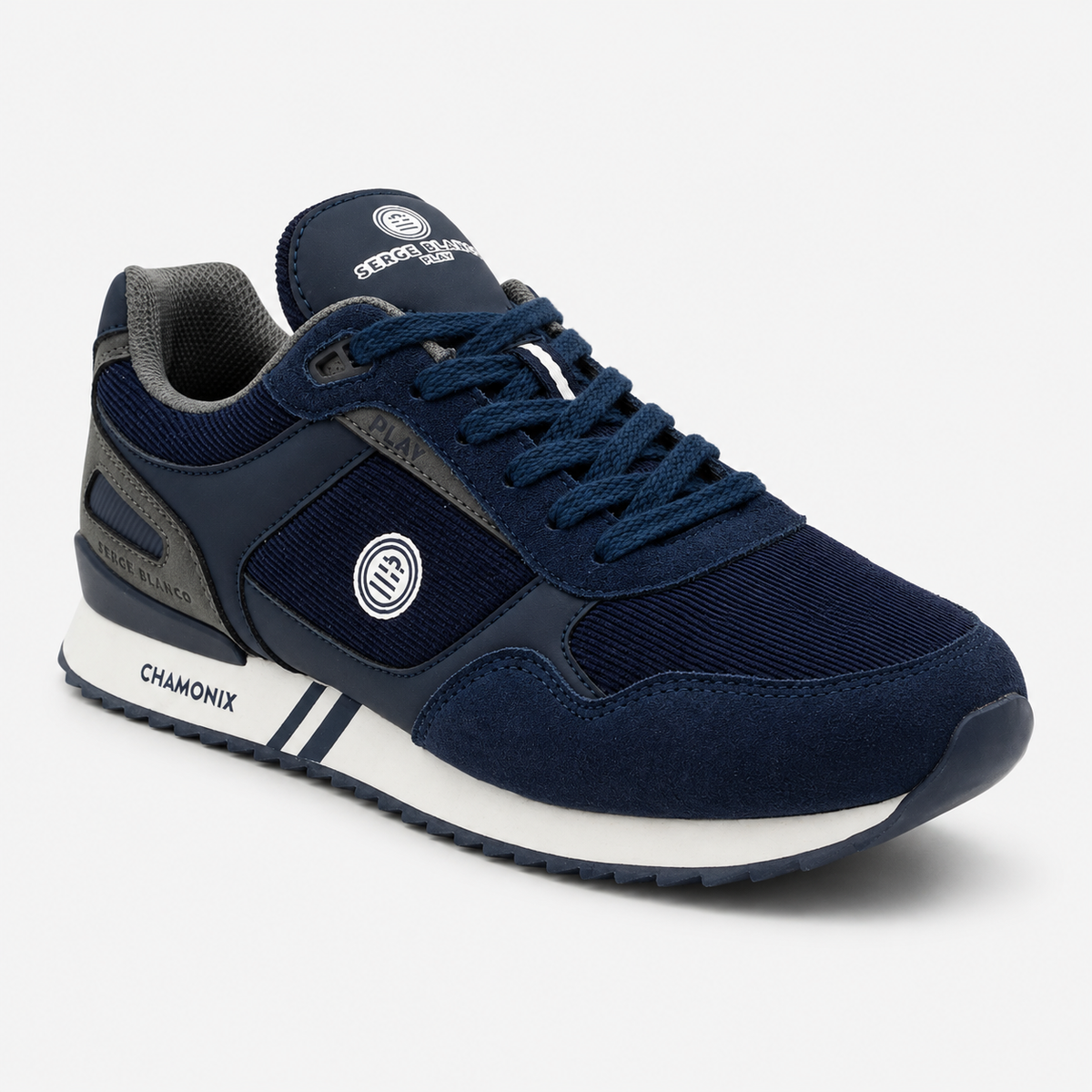 Sneaker Chamonix velours Bleu foncé
