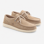 Chaussures bateau Saint Jean en suède beige travertin SBPLAY