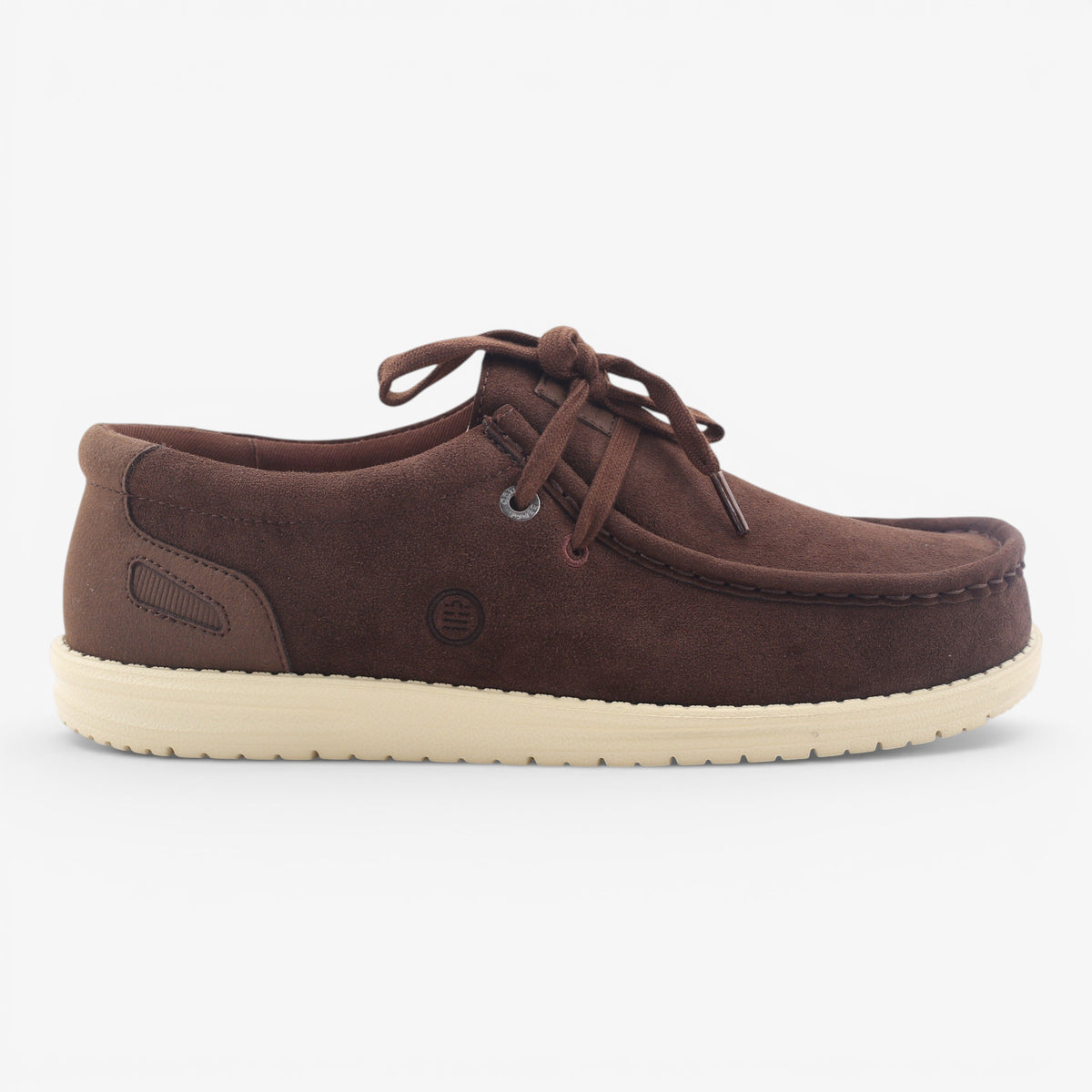 Chaussures bateau Saint Jean en suède marron brownie SBPLAY