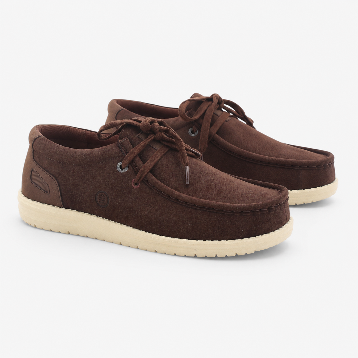 Chaussures bateau Saint Jean en suède marron brownie SBPLAY