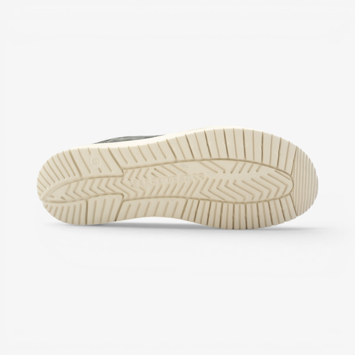 Chaussures bateau Saint Jean en suède vert kaki SBPLAY