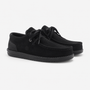 Chaussures bateau Saint Jean en suède noires SBPLAY
