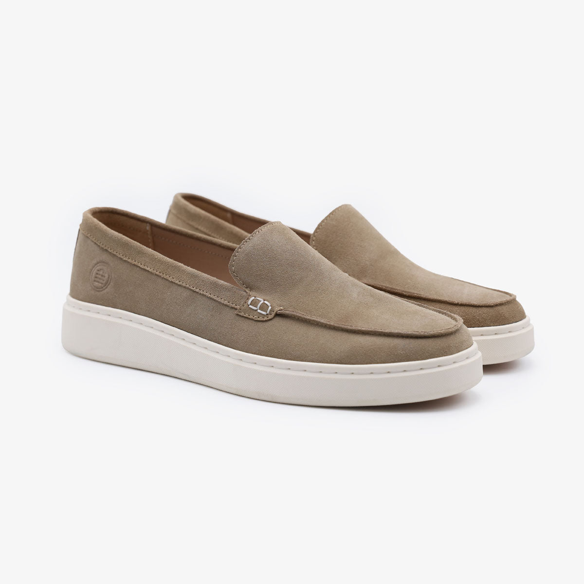 Mocassin Kentucky en cuir nubuck beige