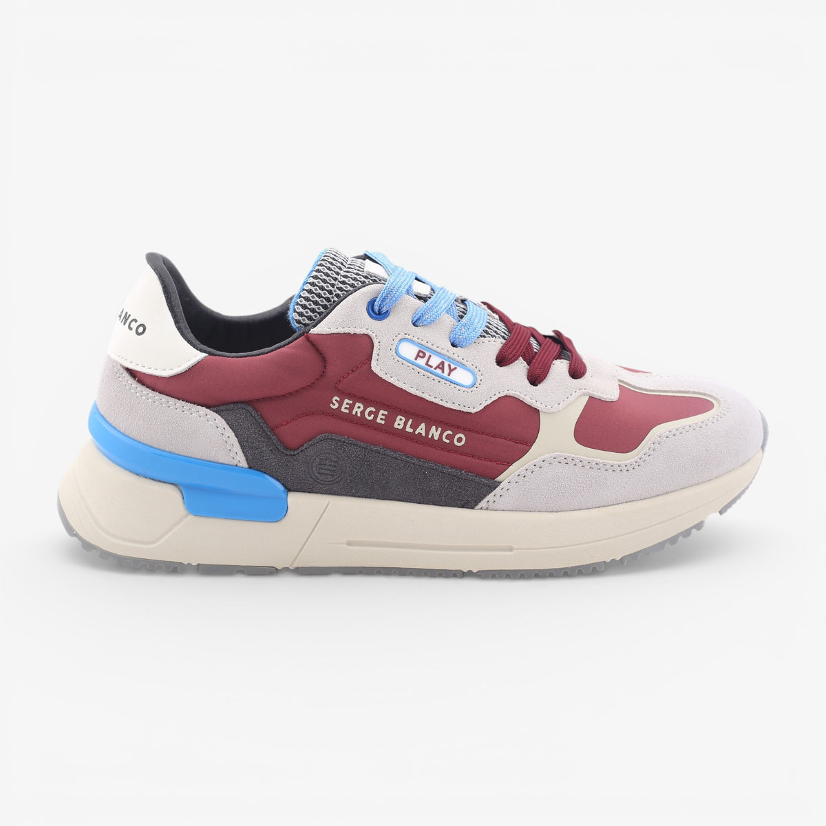 Sneakers Genève rouge vigne
