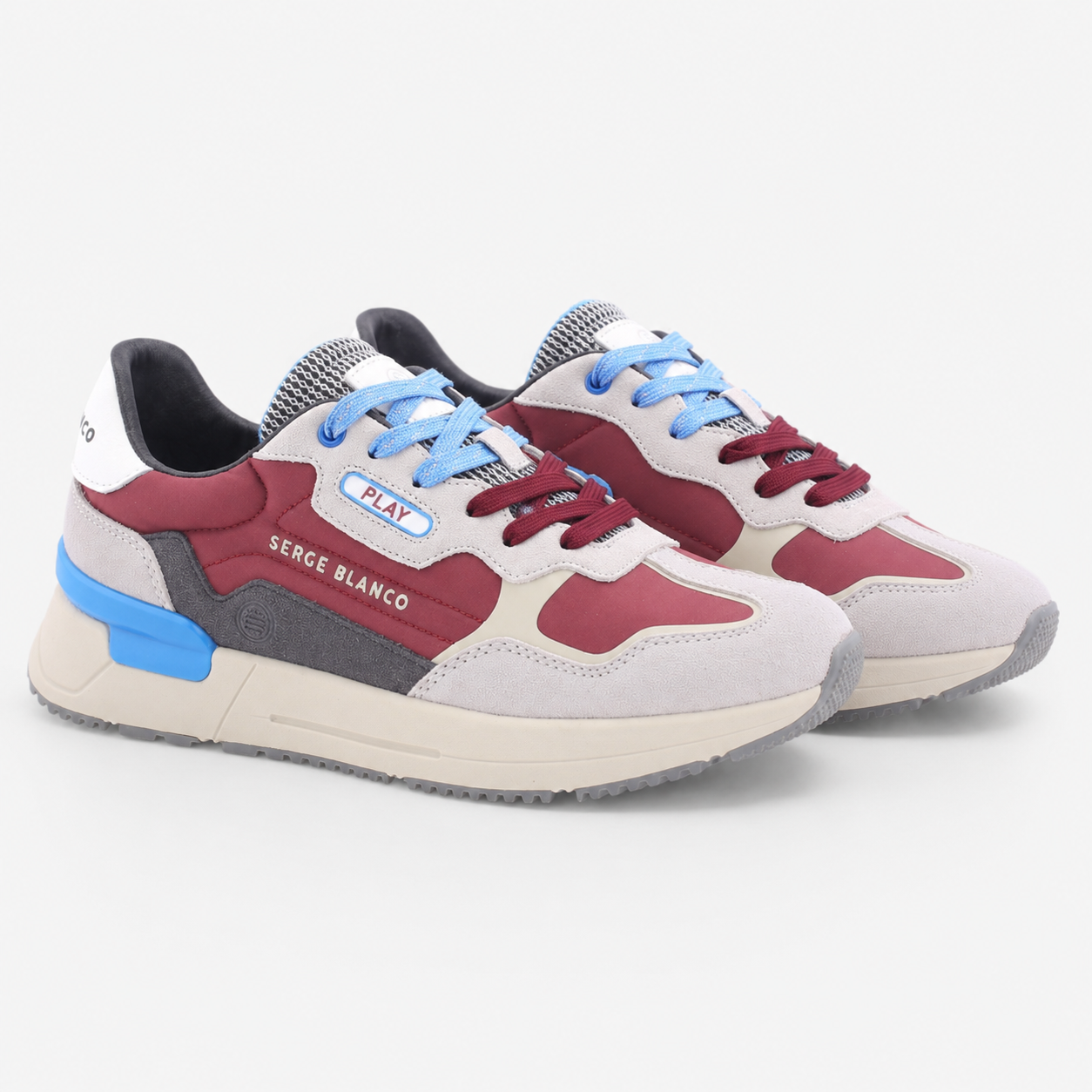 Sneakers Genève rouge vigne