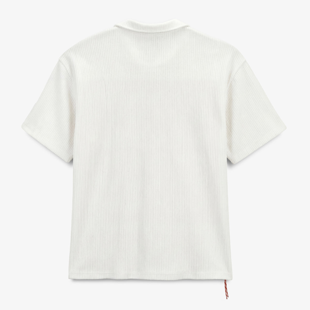 Wit katoenen overhemd met korte mouwen