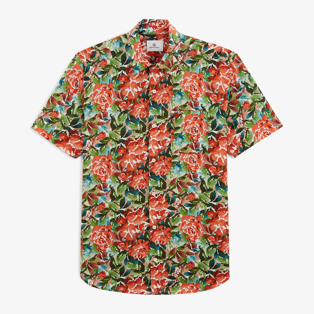 Charles mint floral shirt