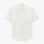 Chemise Charles manches courtes en lin blanche