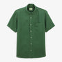 Chemise Charles manches courtes en lin mint