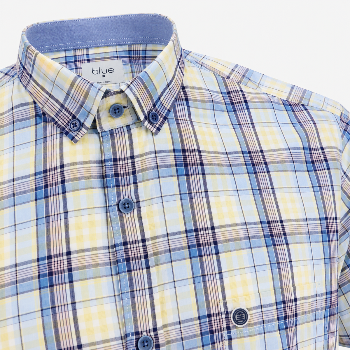 Chemise manches courtes à carreaux