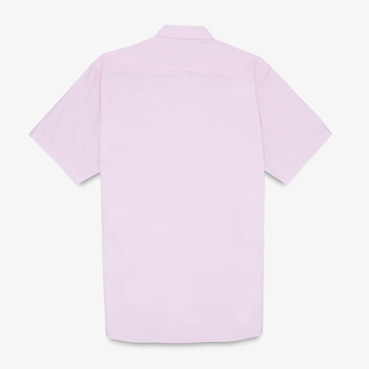 Chemise manches courtes tissu oxford rose