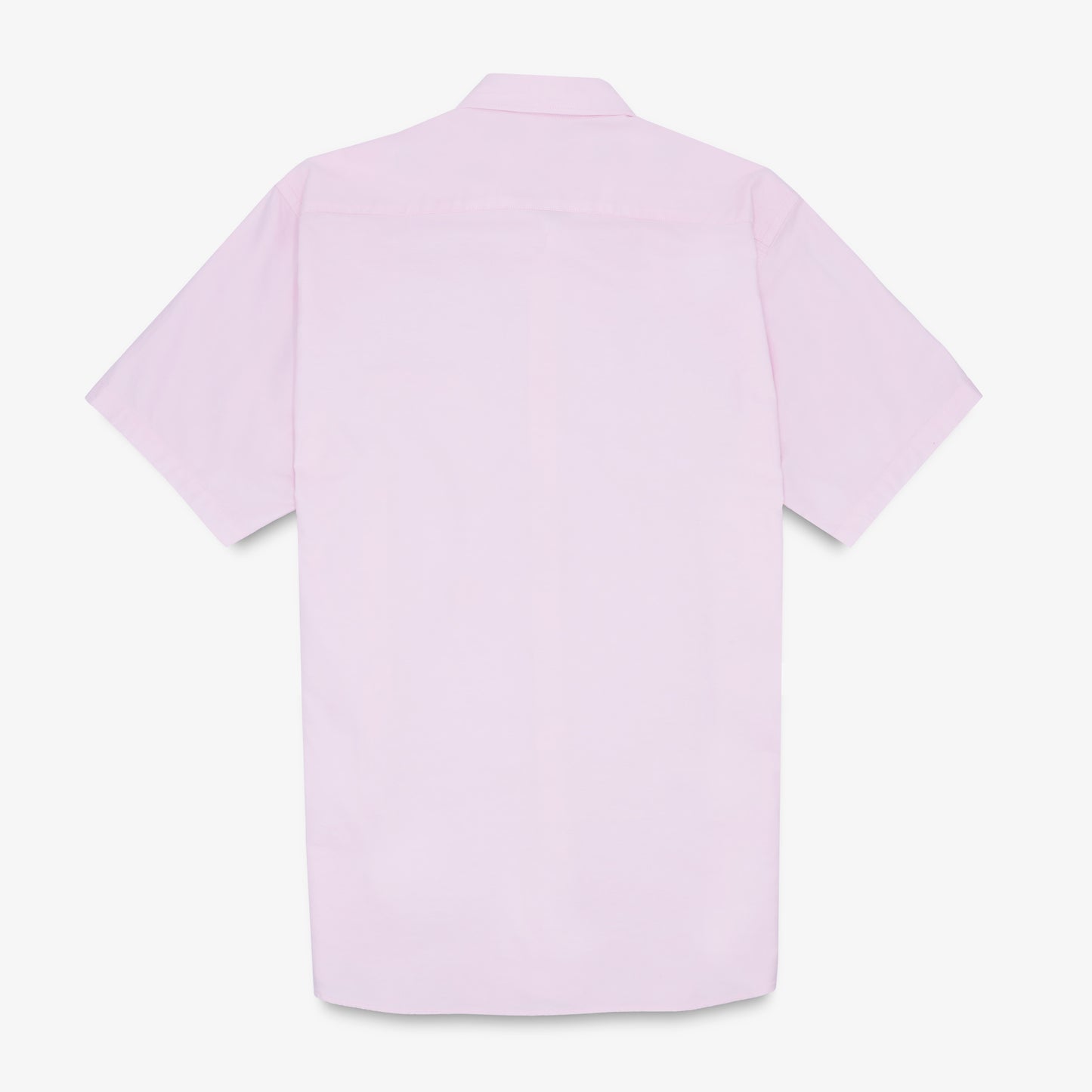 Chemise manches courtes tissu oxford rose