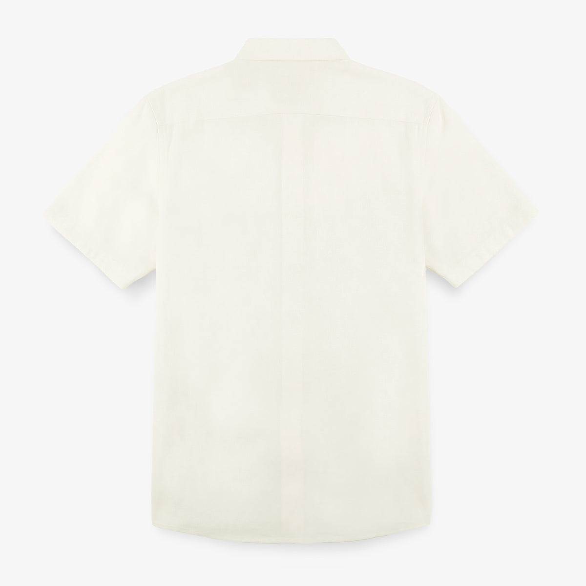 Weißes Kurzarmhemd in Regular-Passform mit Aufdruck