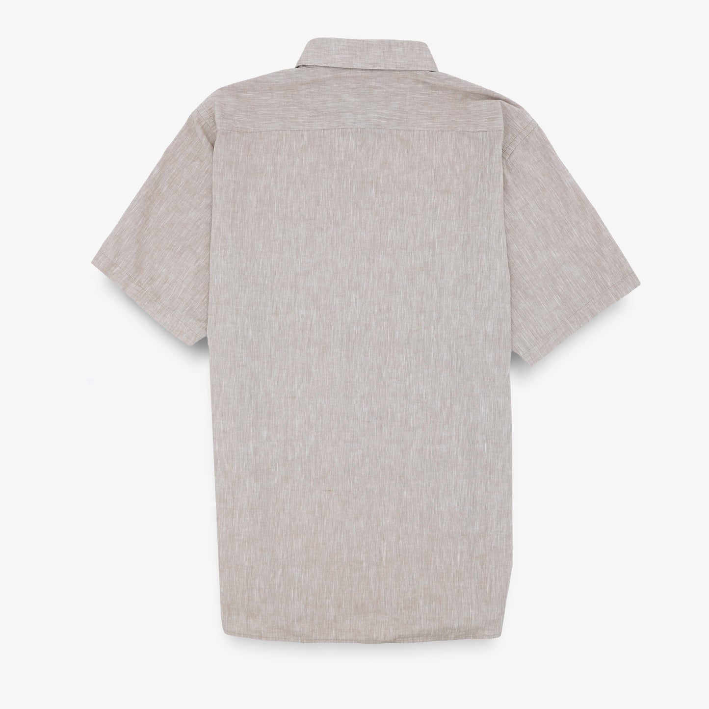 Beiges Kurzarmhemd in Regular-Passform