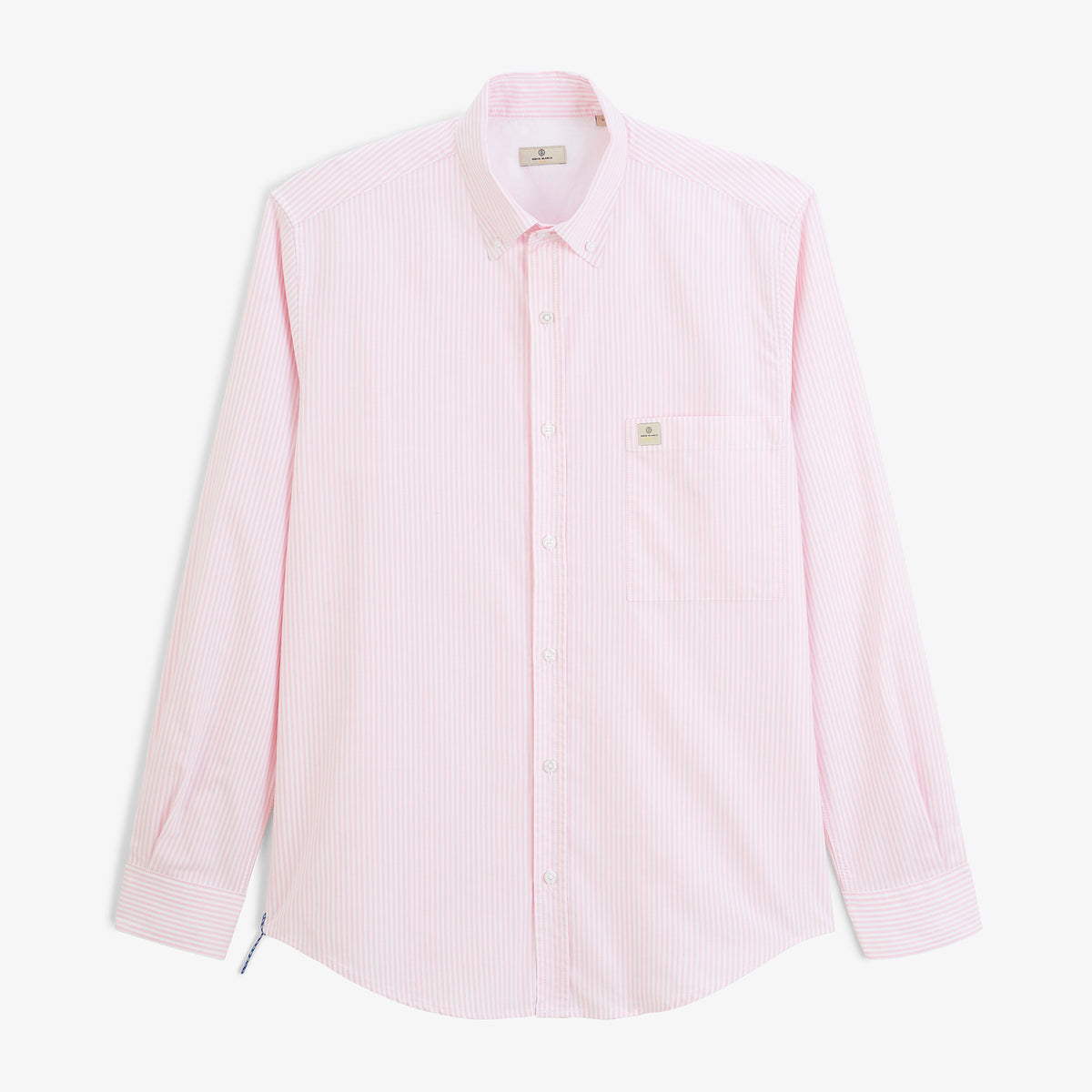 Chemise manches longues Oxford rayures rose dalhia SBPLAY