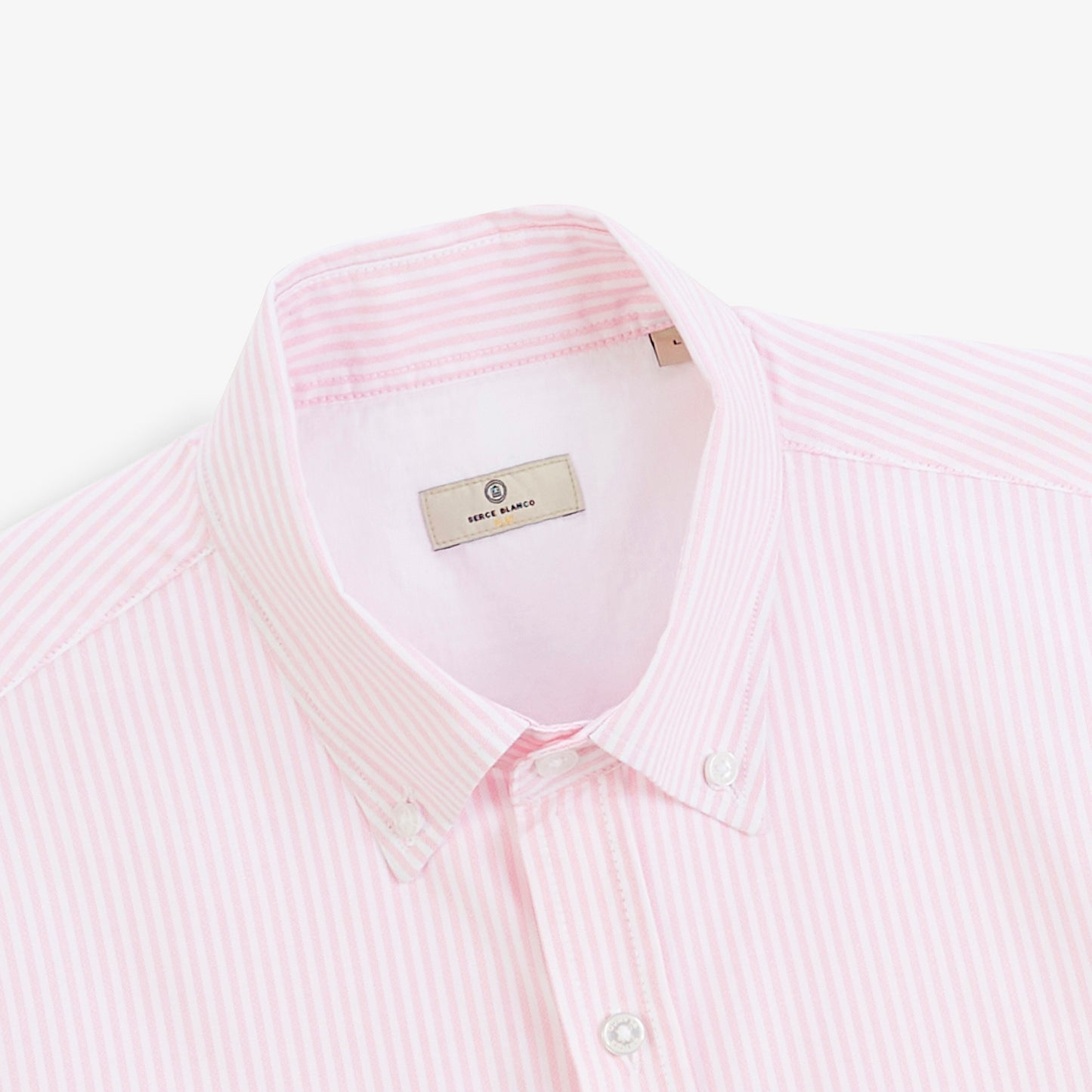 Chemise manches longues Oxford rayures rose dalhia SBPLAY