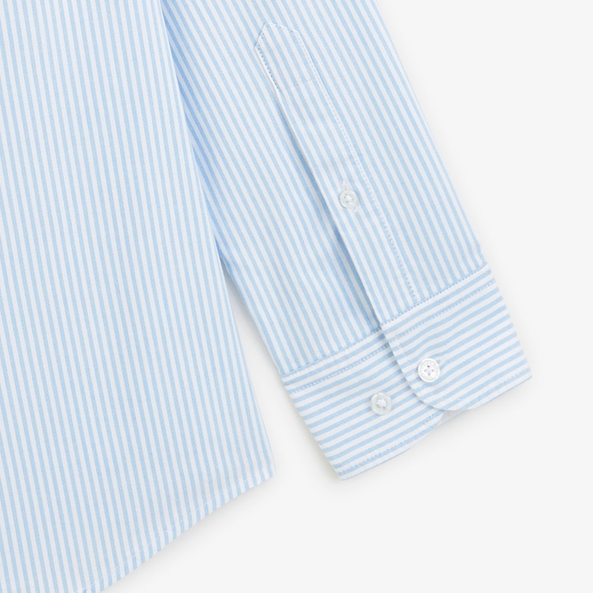 Chemise manches longues Oxford rayures bleu niva SBPLAY