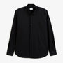 Chemise manches longues stretch unie noire