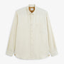 Chemise manches longues coton chiné blanc cassé