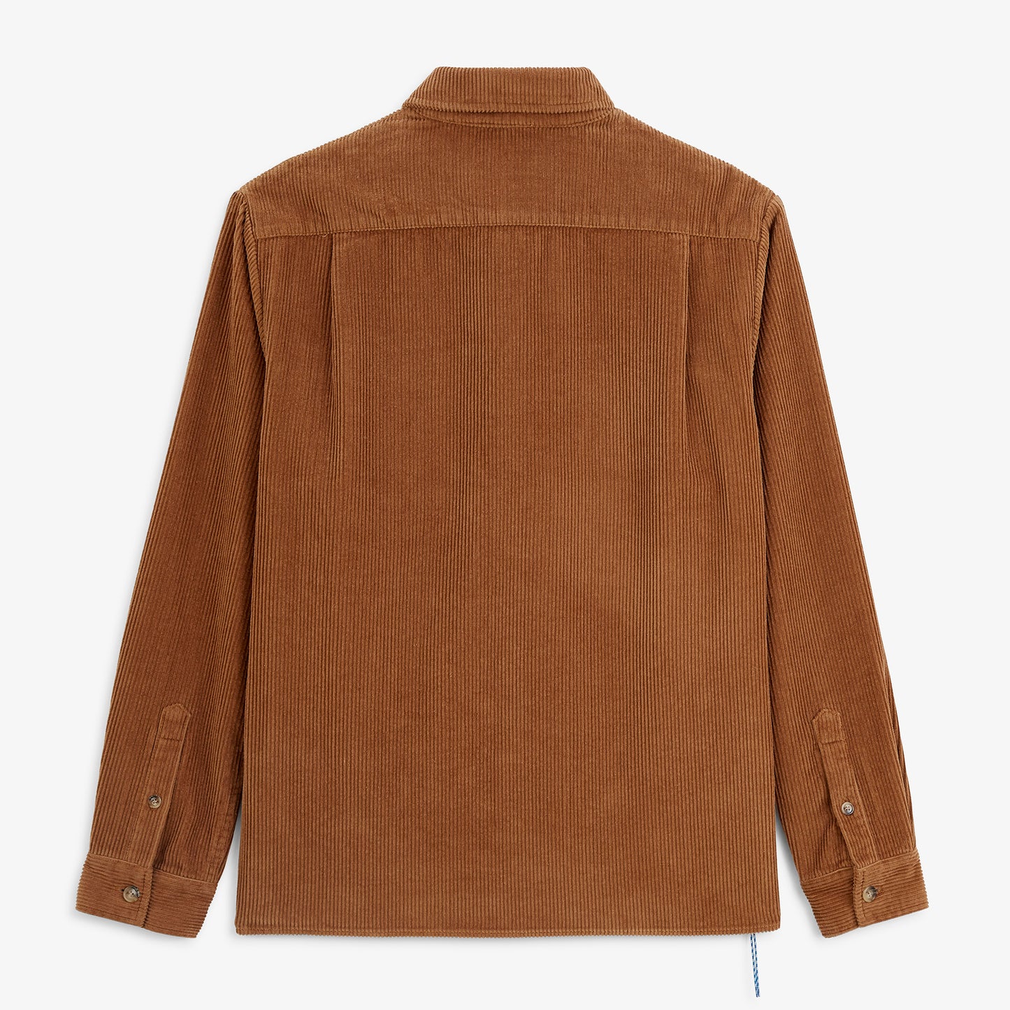 Chemise manches longues velours pigment dye marron noisette SBPLAY