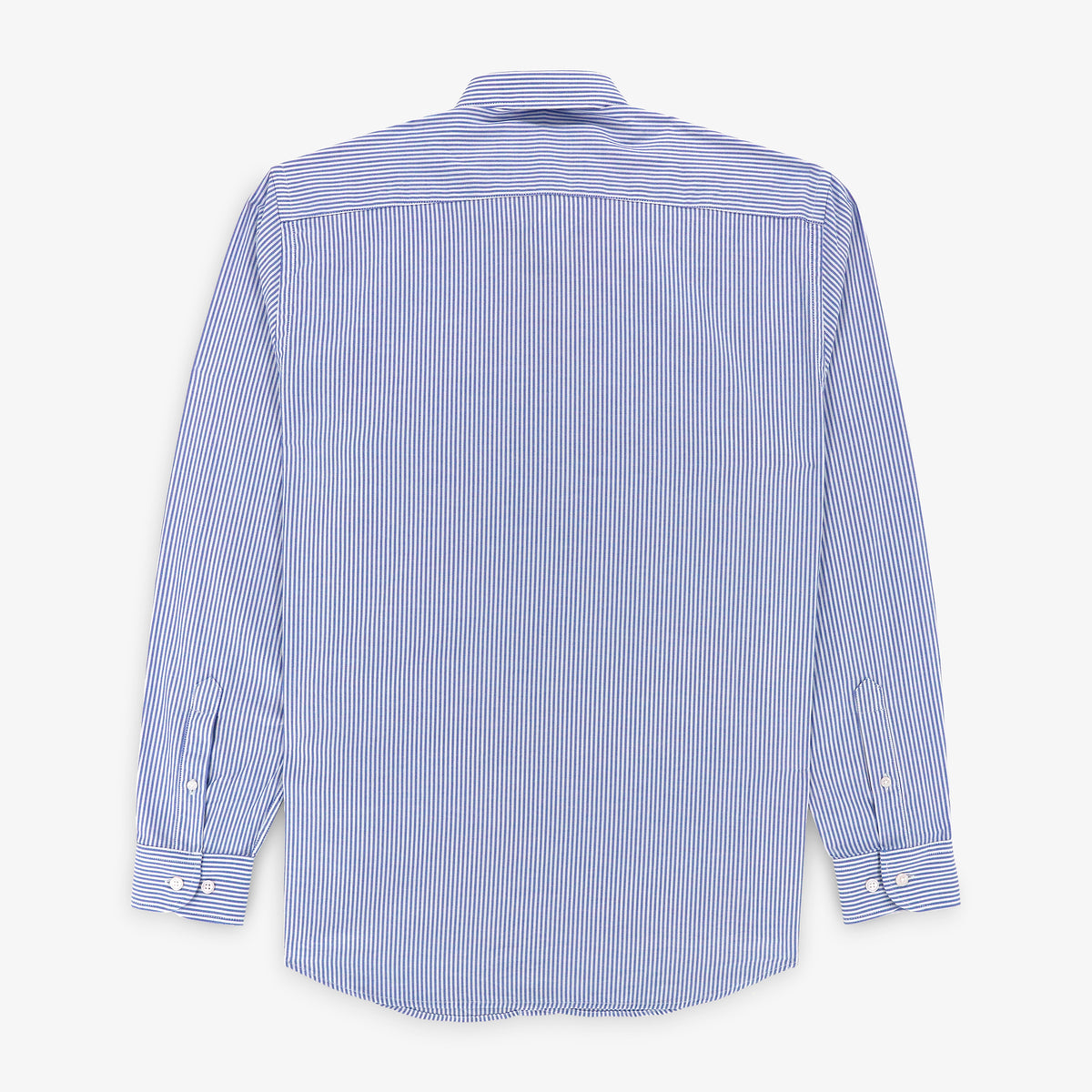 "Member Club TFC"-overhemd met lange mouwen, 100% katoen, blauw gestreept, Toulouse Football Club