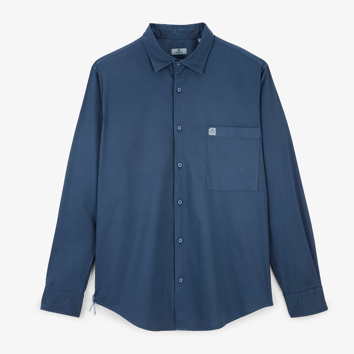 Chemise manches longues twill stretch bleu SBPLAY