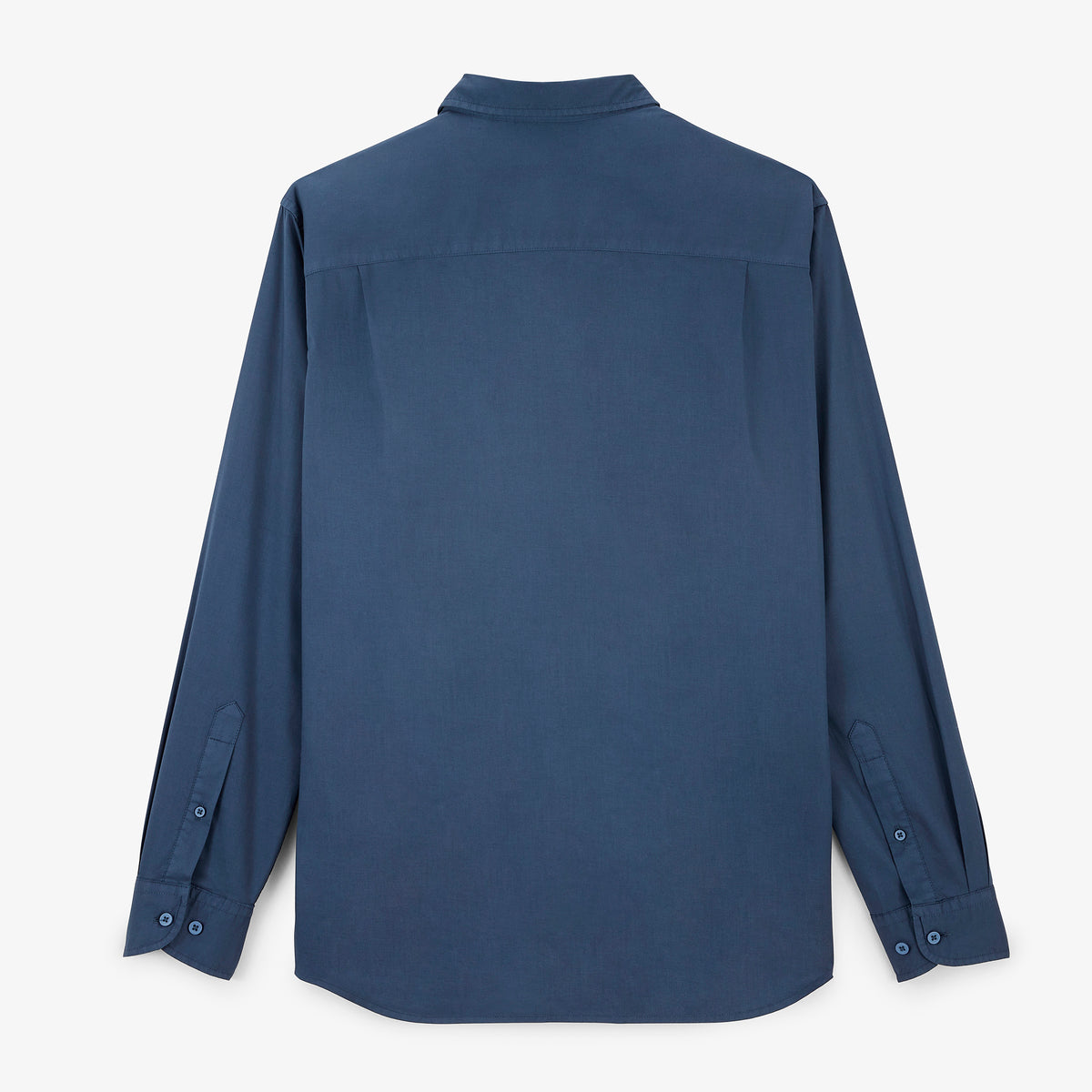Chemise manches longues twill stretch bleu SBPLAY
