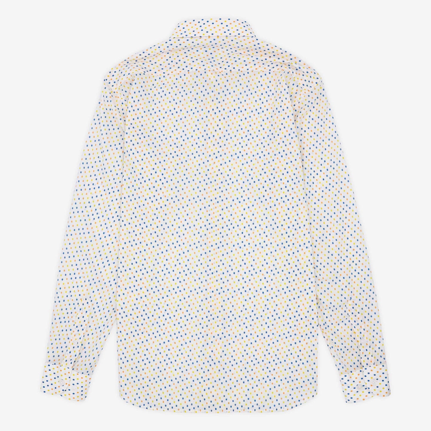 Camicia a maniche lunghe in cotone stampato multicolore