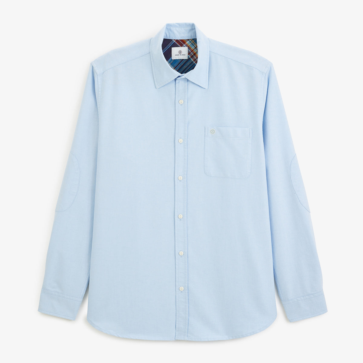 Chemise manches longues Oxford BLANCO BIARRITZ bleu ciel