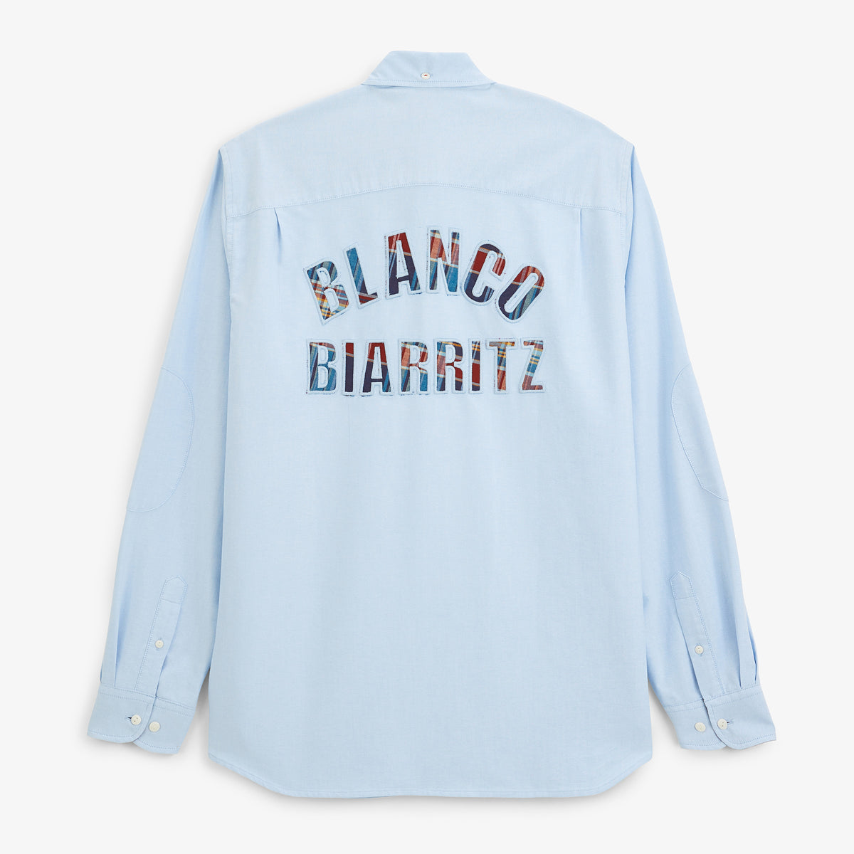 Chemise manches longues Oxford BLANCO BIARRITZ bleu ciel