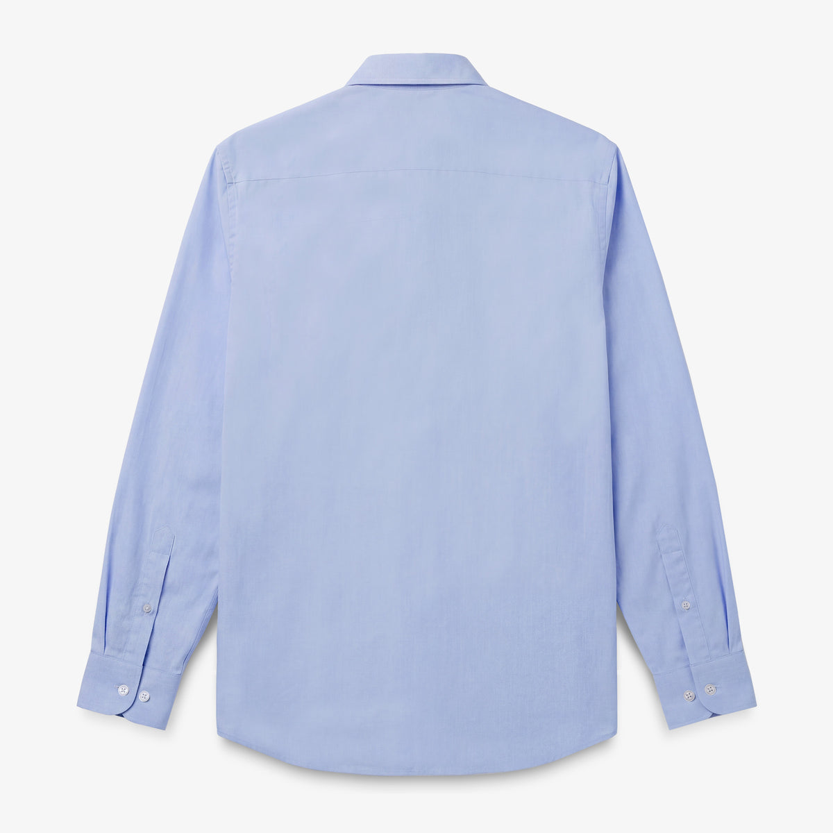 Langärmliges Hemd aus Baumwolle mit Sidogras-Faden in Himmelblau