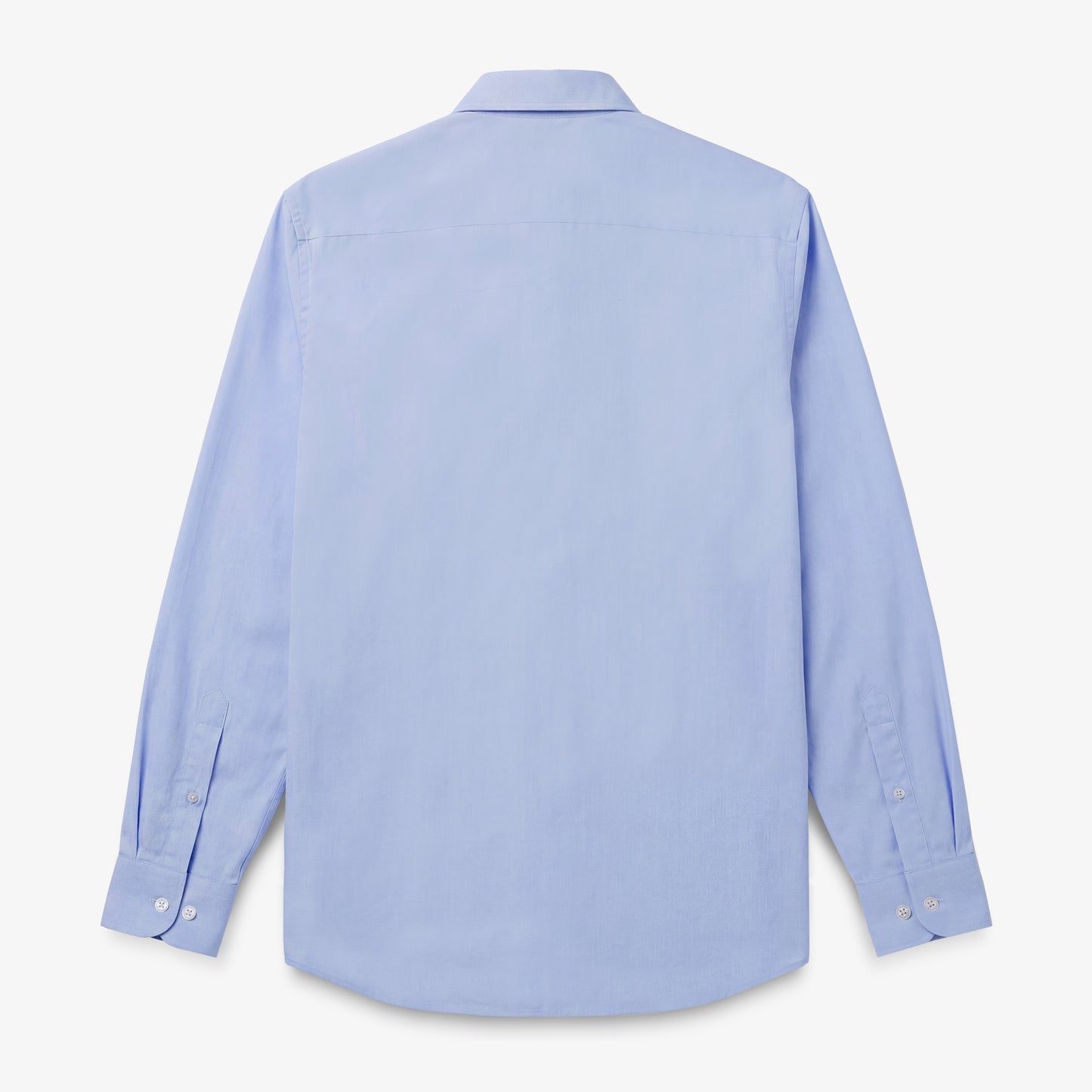 Langärmliges Hemd aus Baumwolle mit Sidogras-Faden in Himmelblau