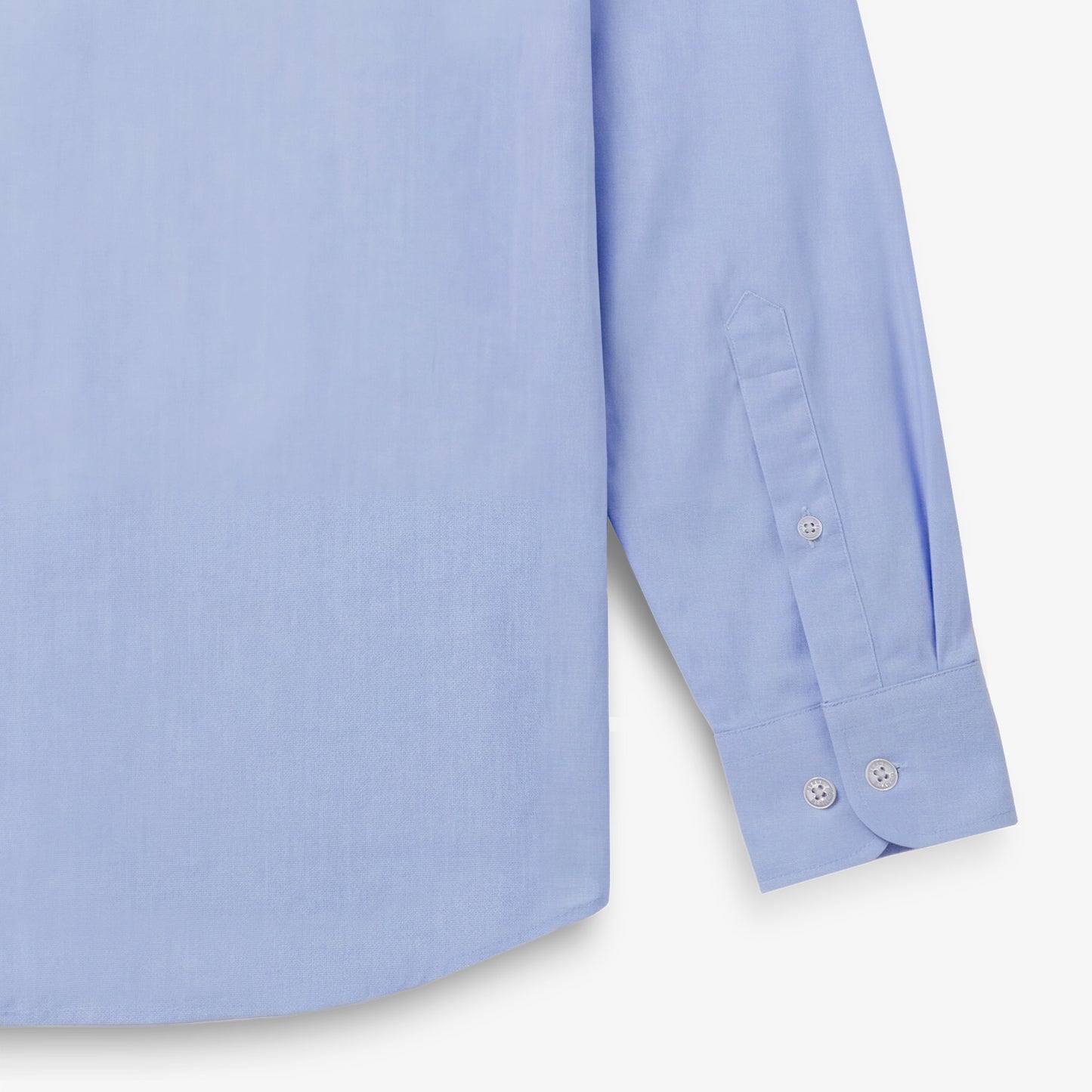 Langärmliges Hemd aus Baumwolle mit Sidogras-Faden in Himmelblau