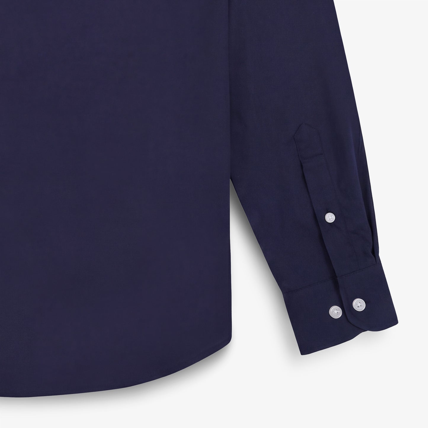 Langärmelige Baumwollhemden mit Brusttasche in Marineblau