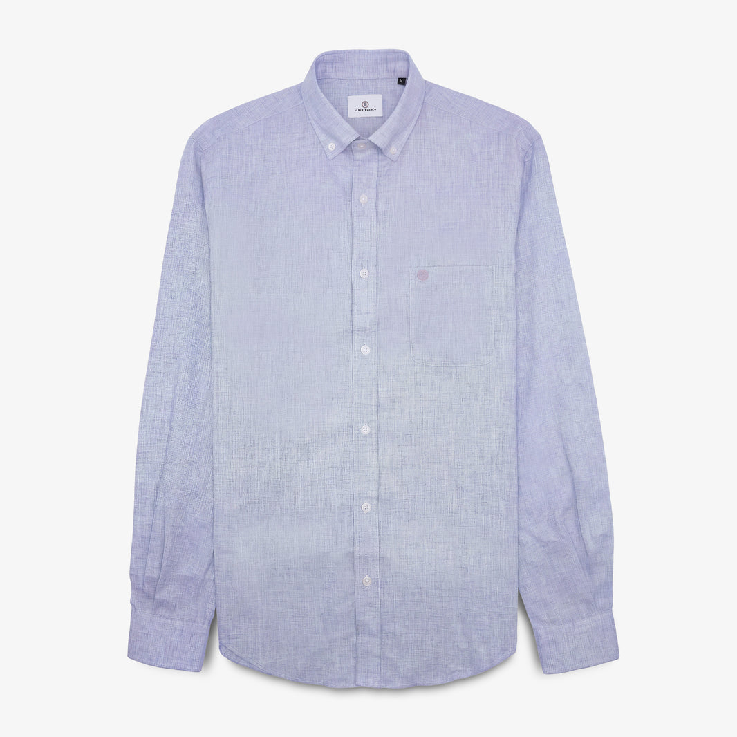 Camicia a maniche lunghe color malva