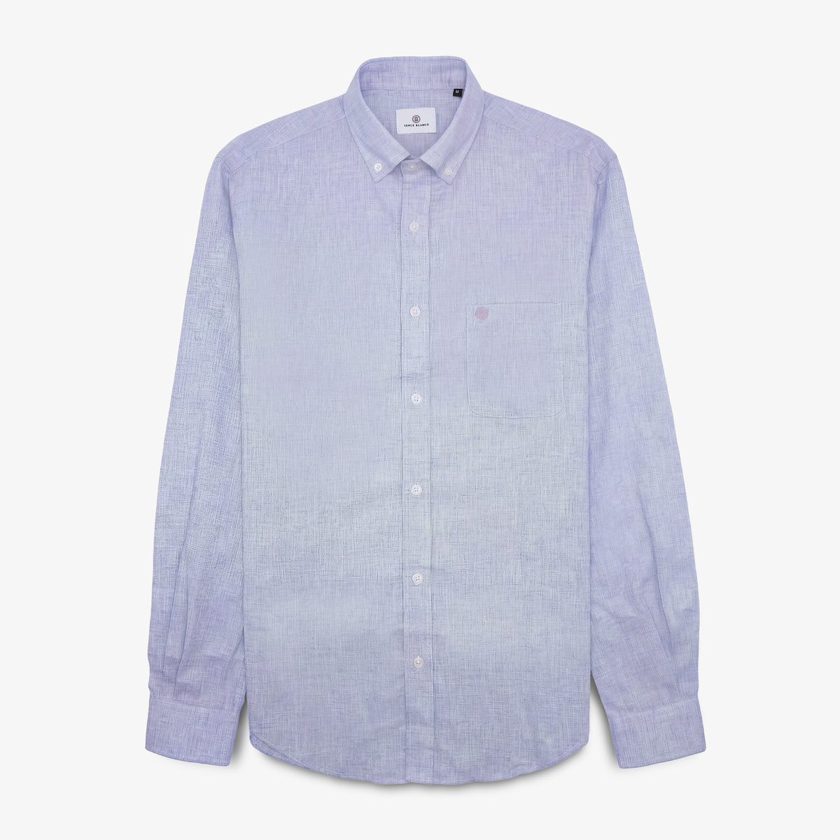 Camicia a maniche lunghe color malva