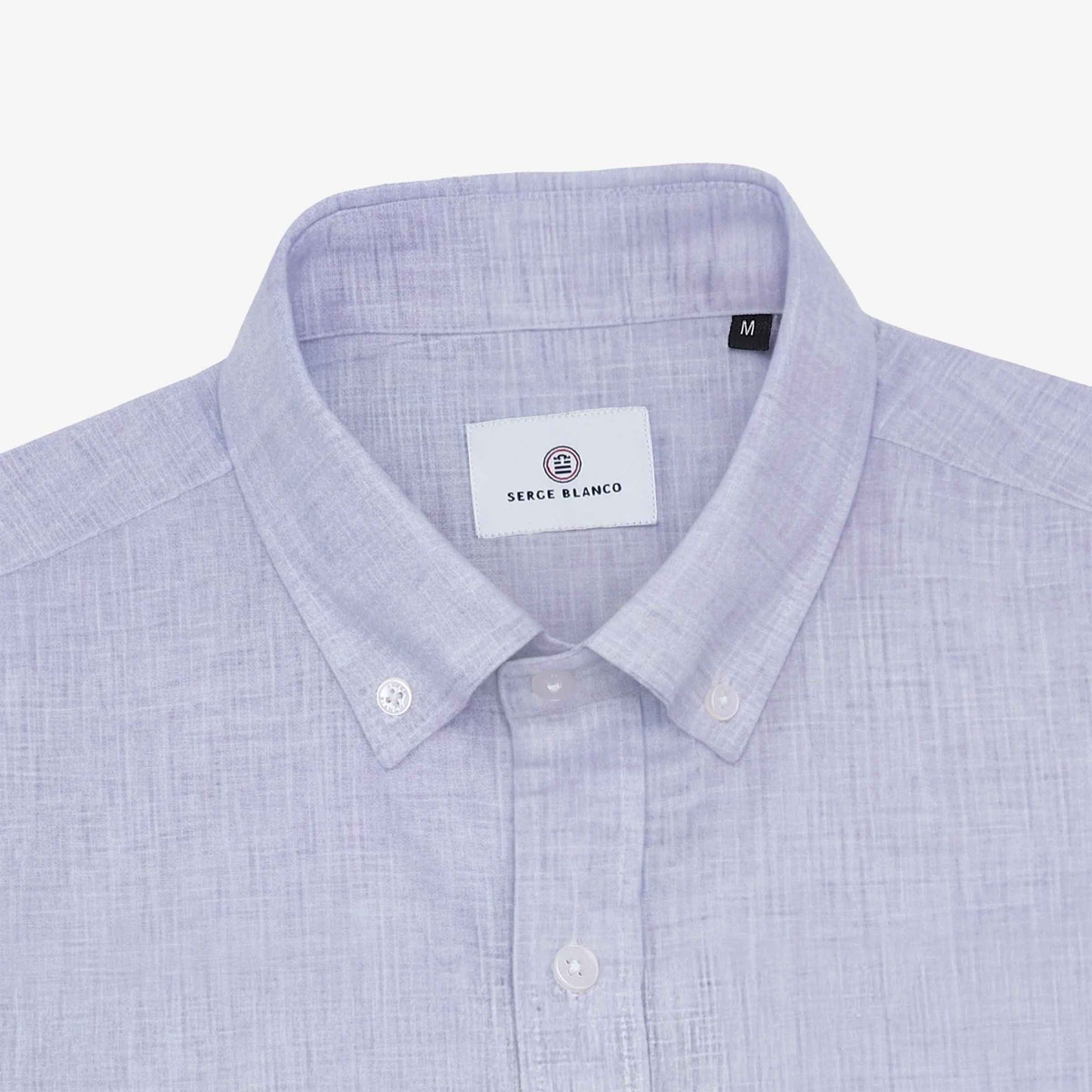 Camicia a maniche lunghe color malva