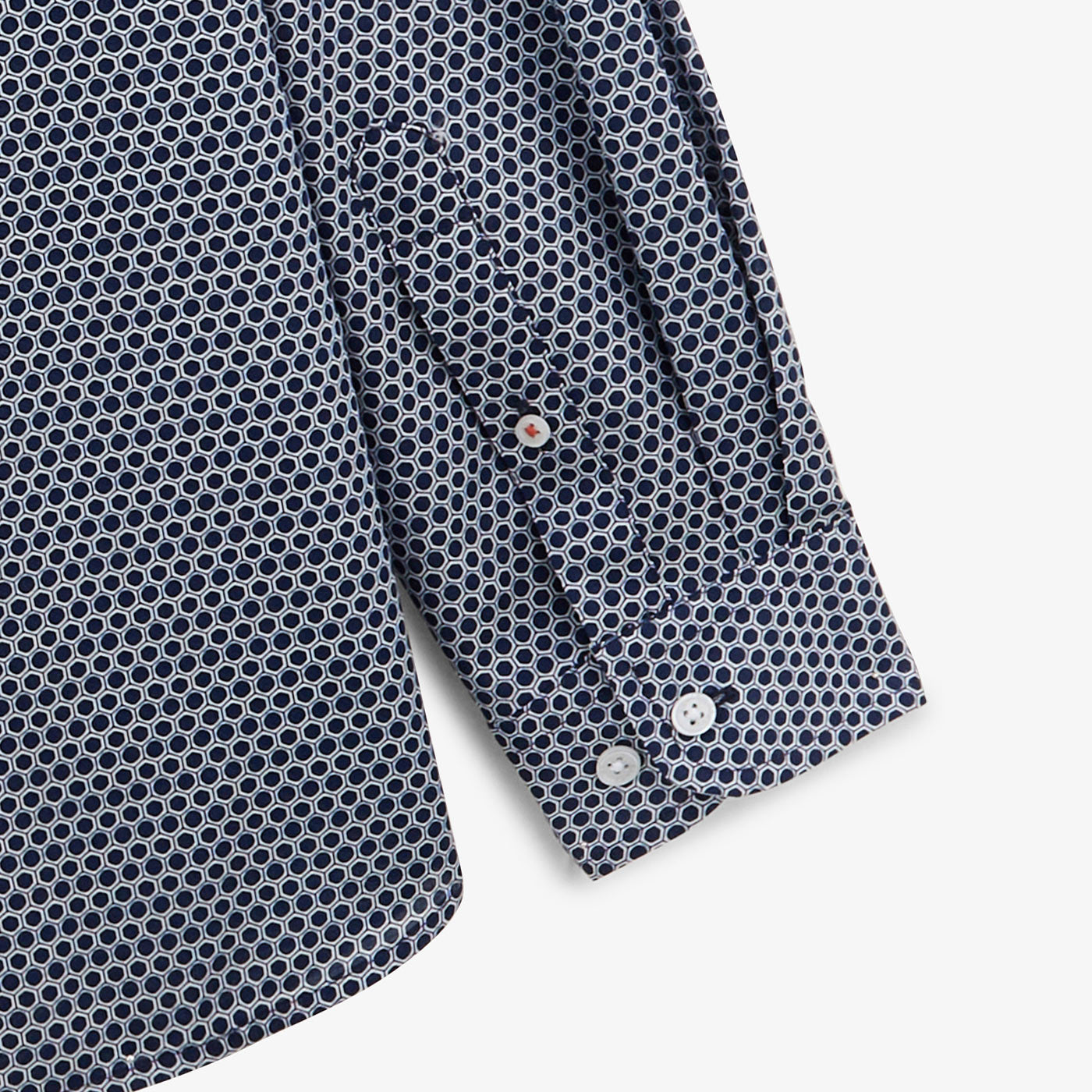 Camisa Charles nido de abeja azul marino oscuro