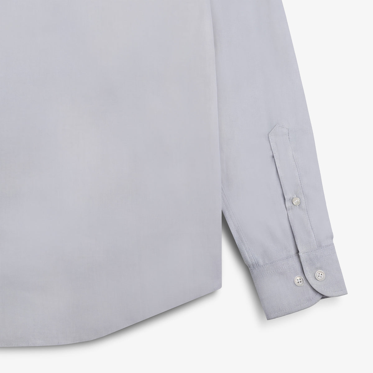 Langärmliges Baumwollhemd mit grauer Brusttasche in Rautenform