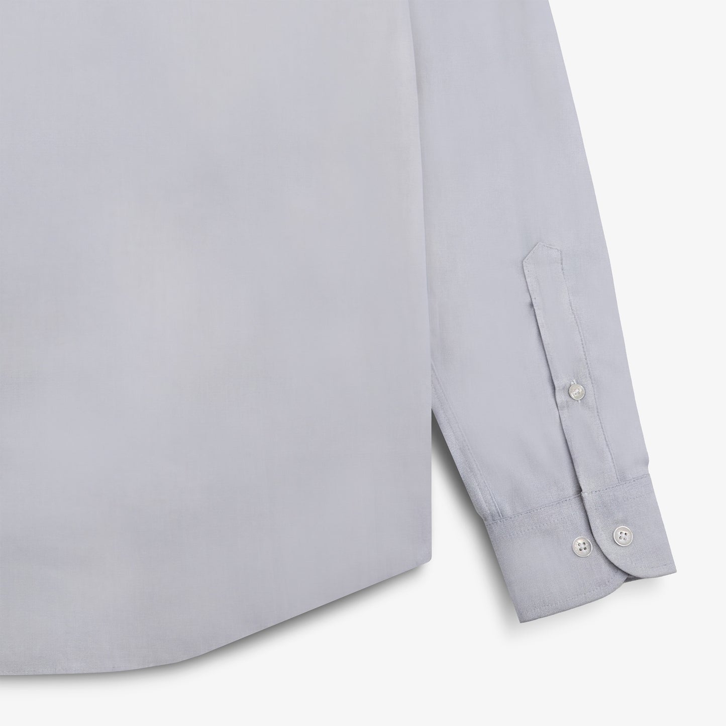 Langärmliges Baumwollhemd mit grauer Brusttasche in Rautenform