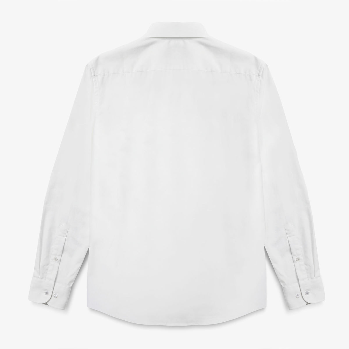 Langärmliges Baumwollhemd mit weißer Brusttasche
