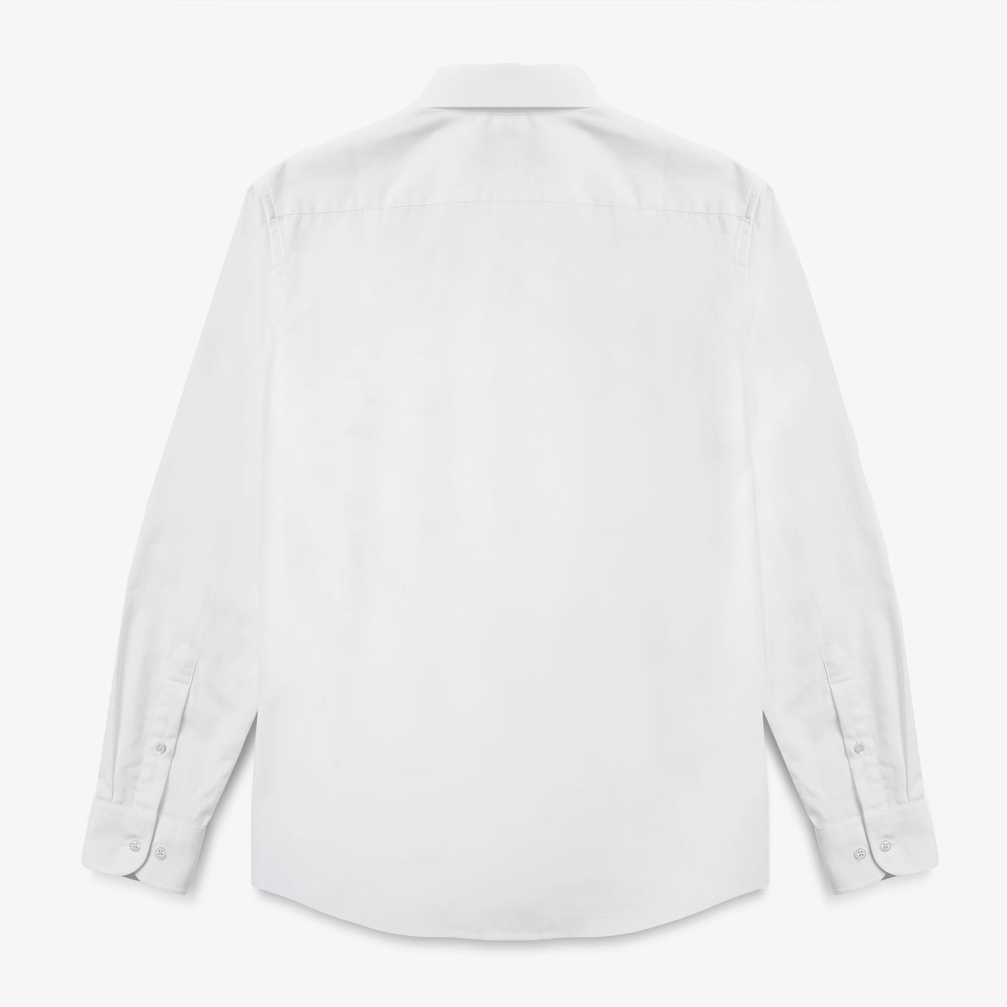 Langärmliges Baumwollhemd mit weißer Brusttasche