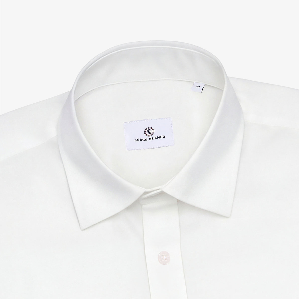 Langärmliges Baumwollhemd mit weißer Brusttasche