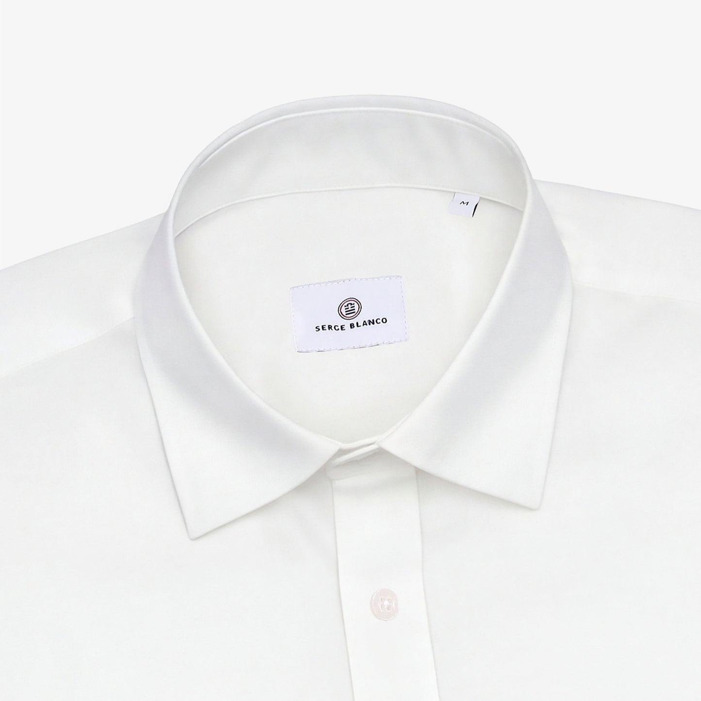 Langärmliges Baumwollhemd mit weißer Brusttasche