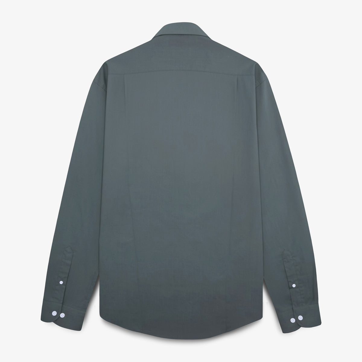 Chemise manches longues en coton kaki